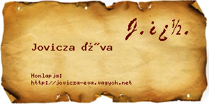 Jovicza Éva névjegykártya